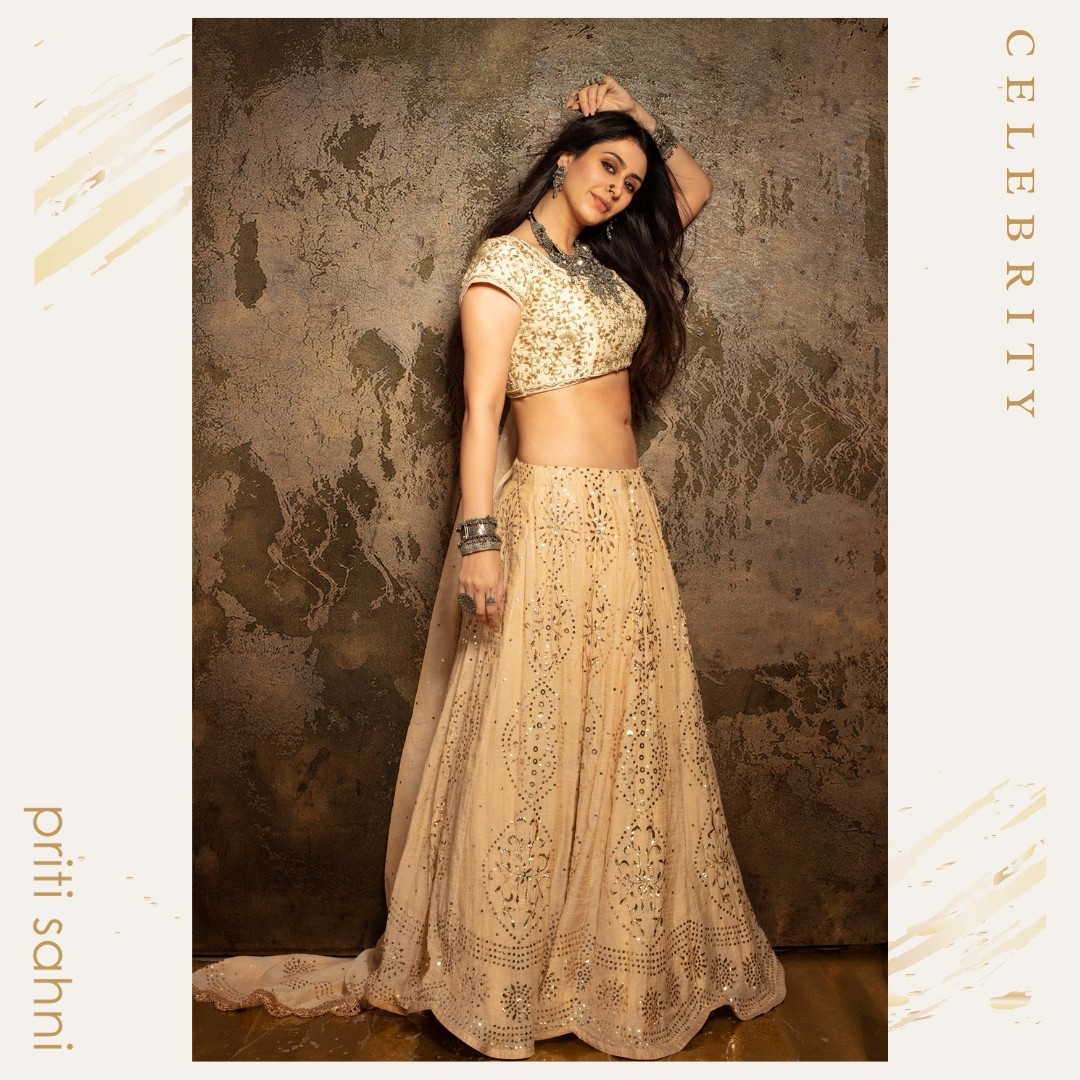 Prakriti Pavani - Priti Sahni Designs - Bridal Saree Lehenga Anarkali Suit